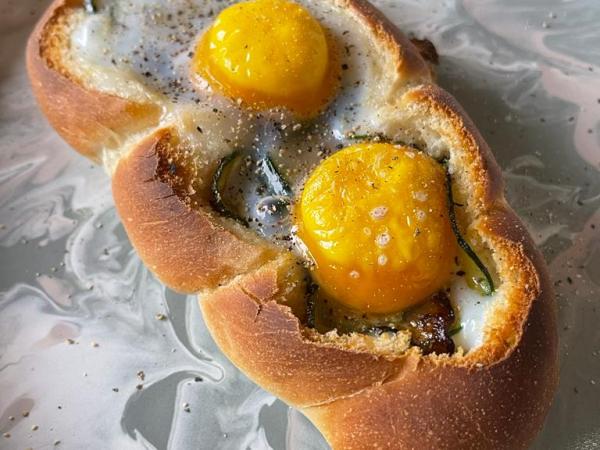 Crostone al forno con&nbsp;uova